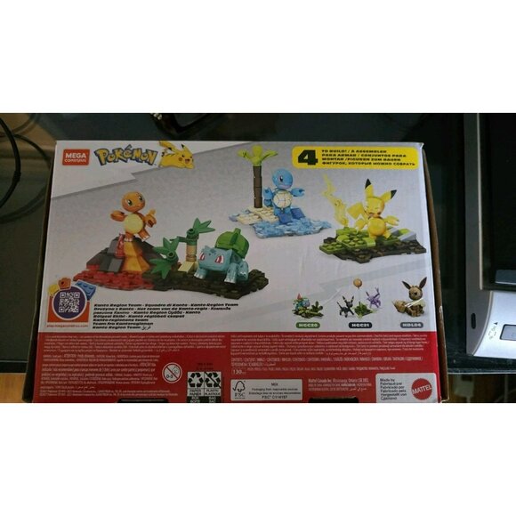 Pokemon Mega Construx: Kanto Region Team: Original Starters Building Set New - Picture 2 of 6